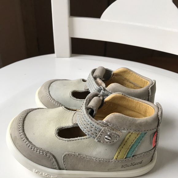 KICKERS Leather Walking Shoes - Sz 23 NIB - Picture 2 of 5